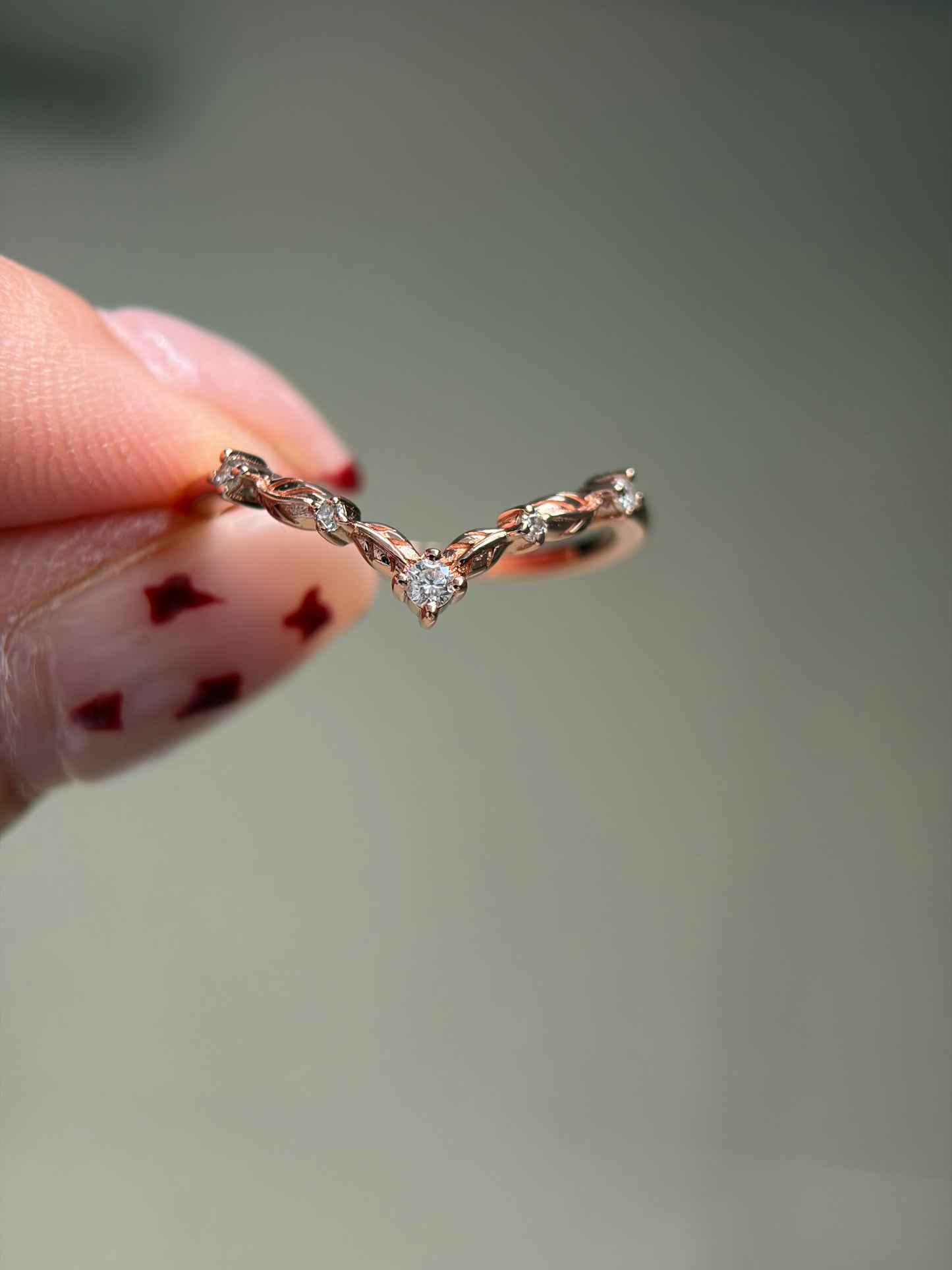 Ivy Embrace Wedding Band with lab diamonds 18K gold