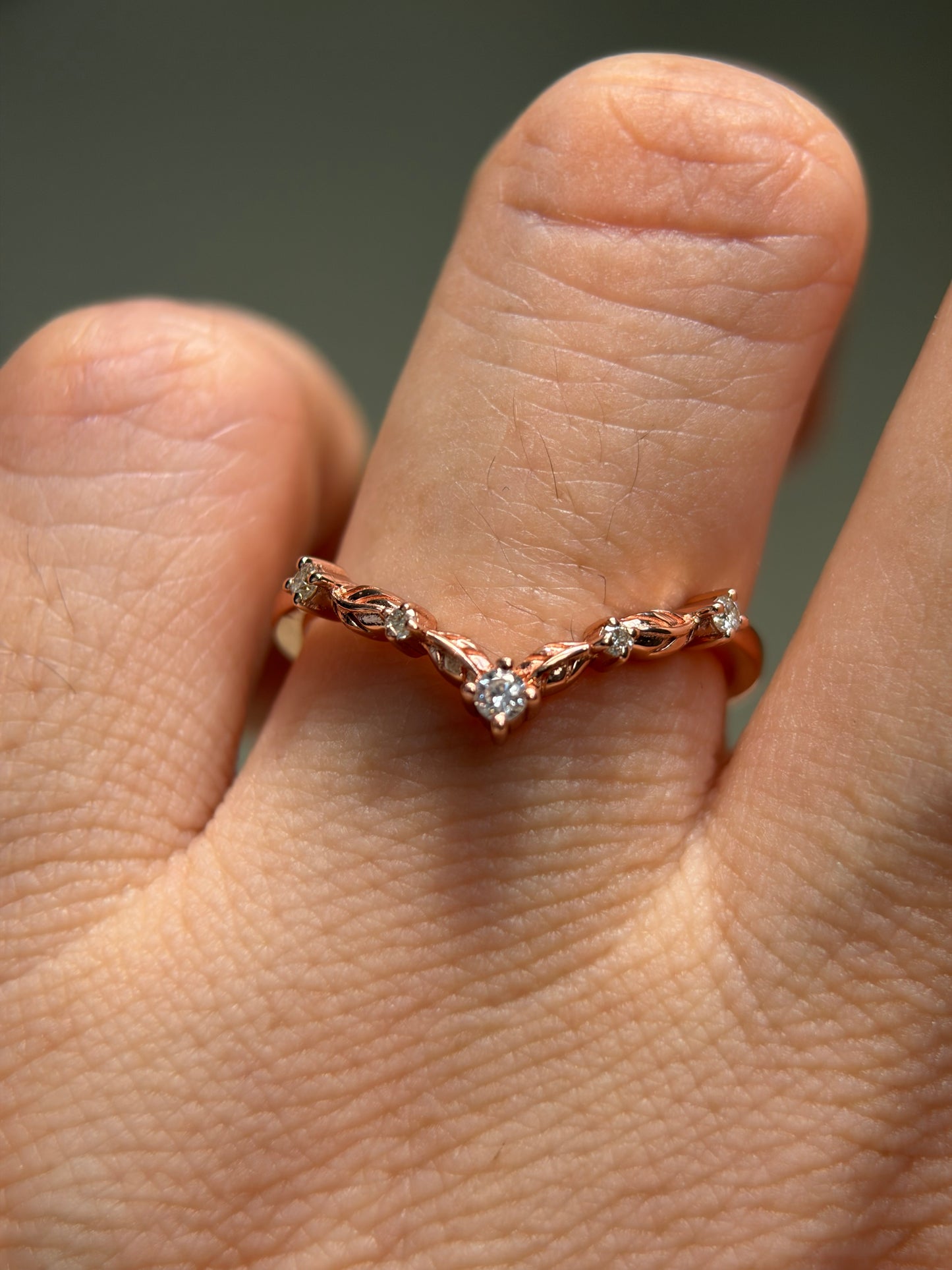 Ivy Embrace Wedding Band with lab diamonds 18K gold