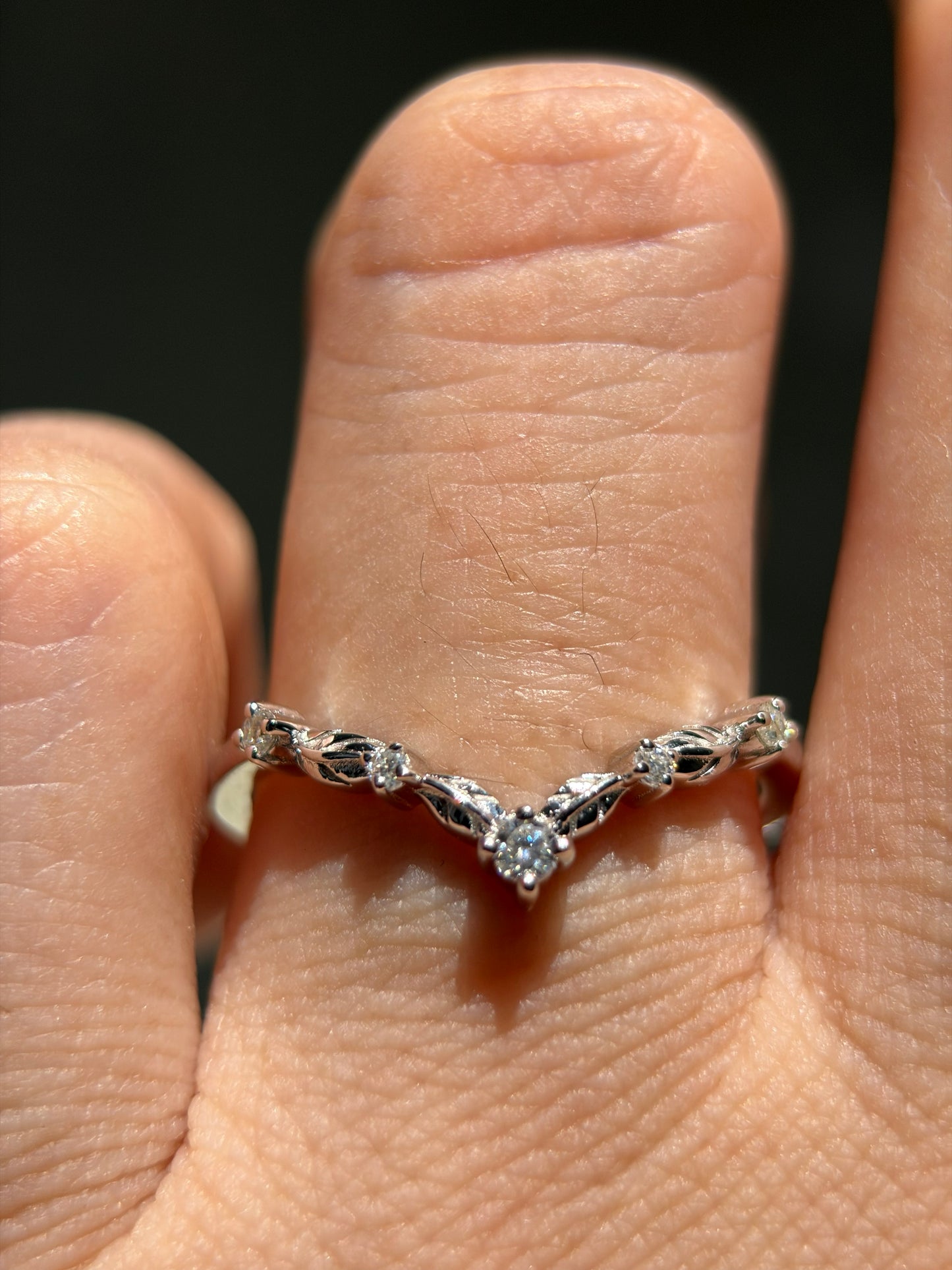 Ivy Embrace Wedding Band with lab diamonds 14K gold